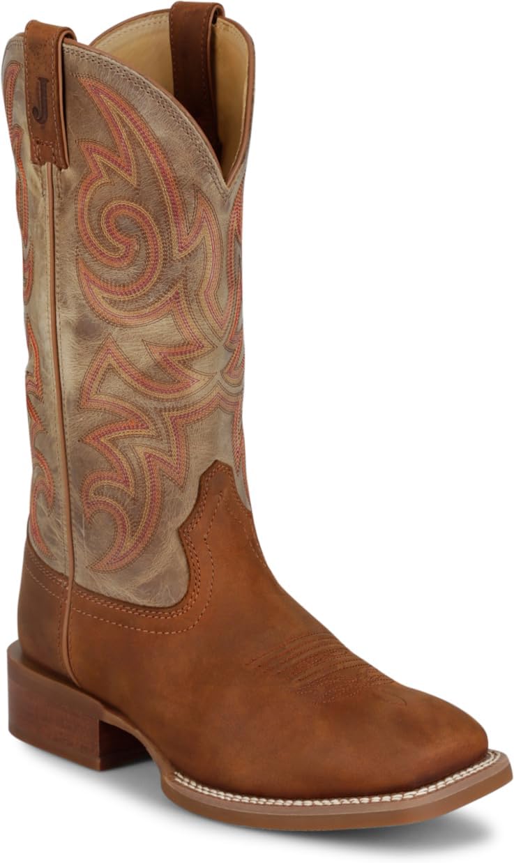 

Мужские ковбойские ботинки Justin May Day - коллекция Frontier - классический стиль для ранчо и активного отдыха на открытом воздухе, коричневый