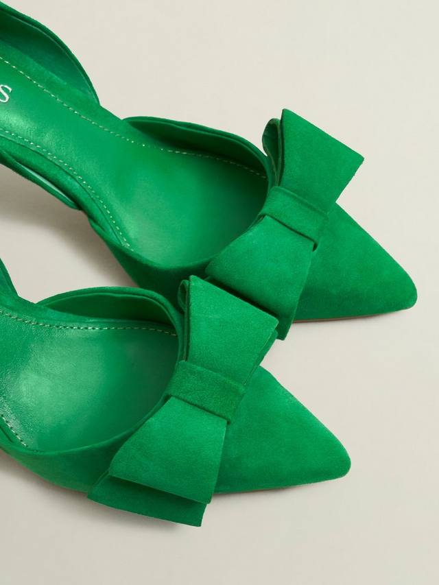 Замшевые туфли-лодочки elva с бантиком Hobbs, цвет Cilantro Green — фото 4
