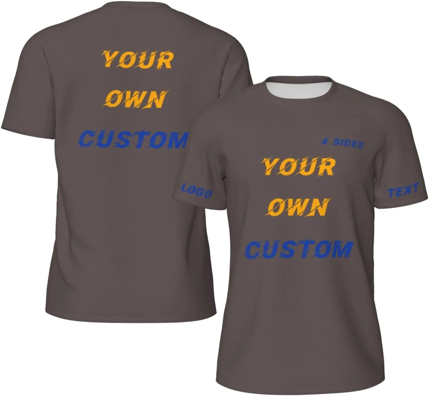 

Футболка Custom с принтом на 4 сторонах