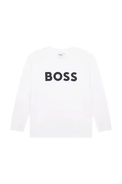 Футболка с длинным рукавом BOSS, белый