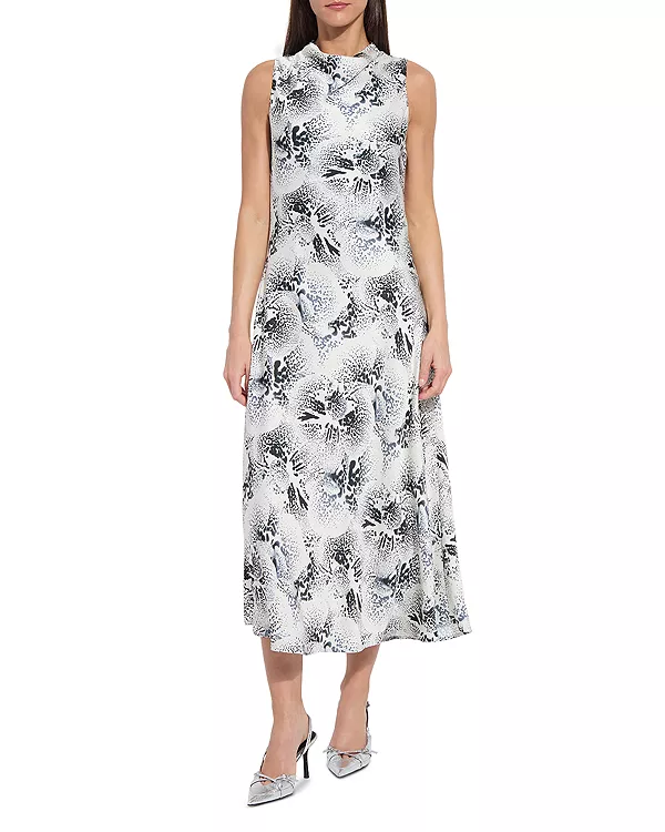 

Платье Анайи, украшенное вышивкой Lyssé, мультиколор