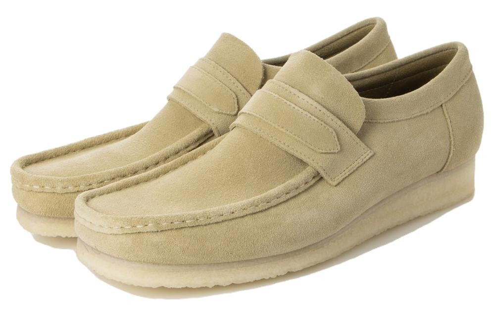 Мужские повседневные мужские низкие бежевые Clarks — фото 2