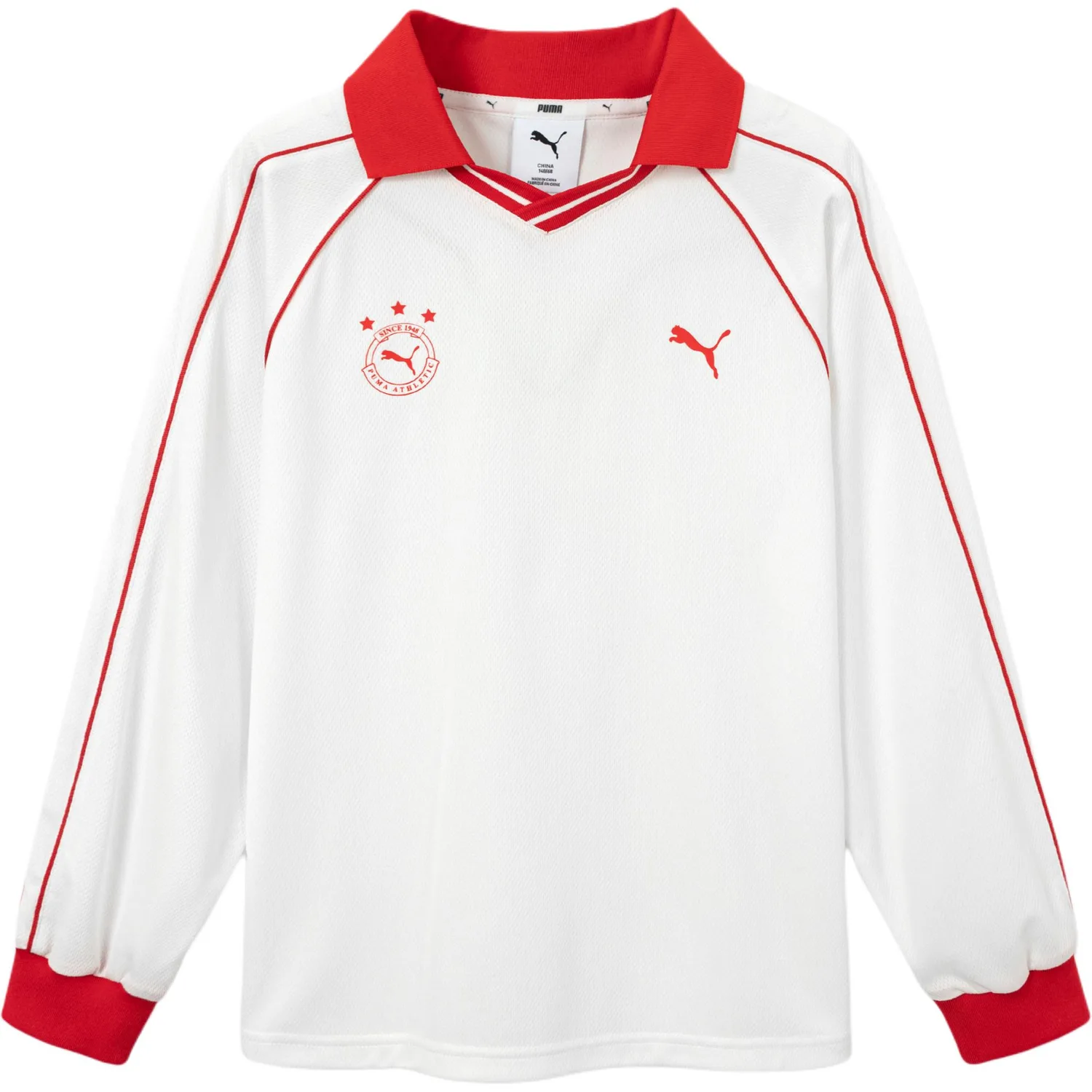 Детская футболка с v-образным вырезом PUMA, Raw White