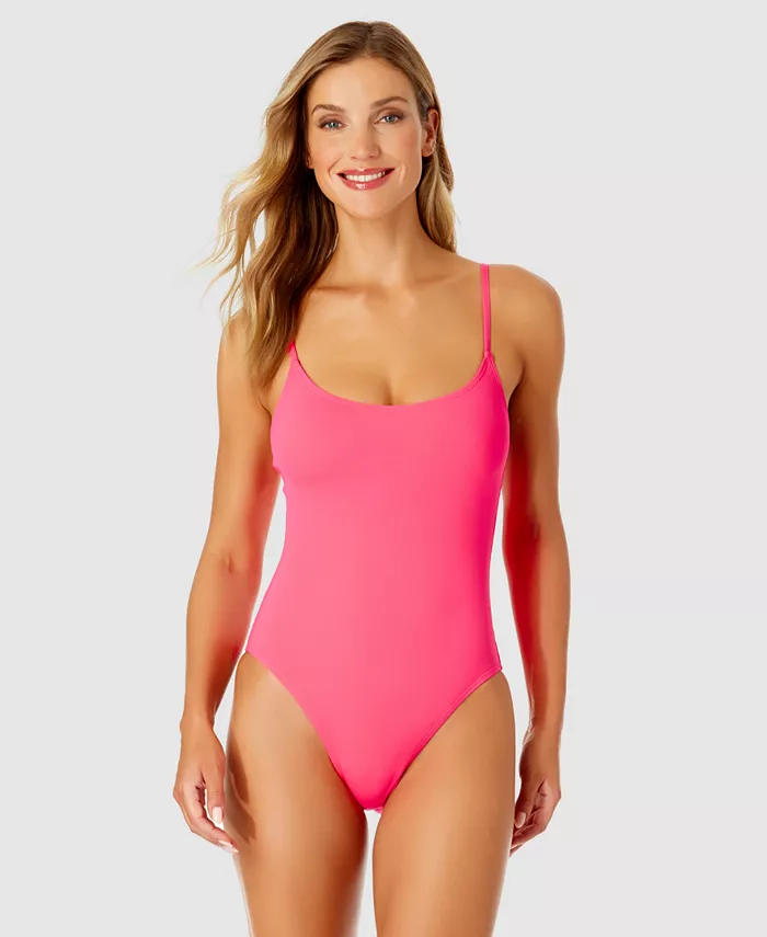 

Женский винтажный купальник с круглым вырезом One-Piece Swimsuit Anne Cole, розовый