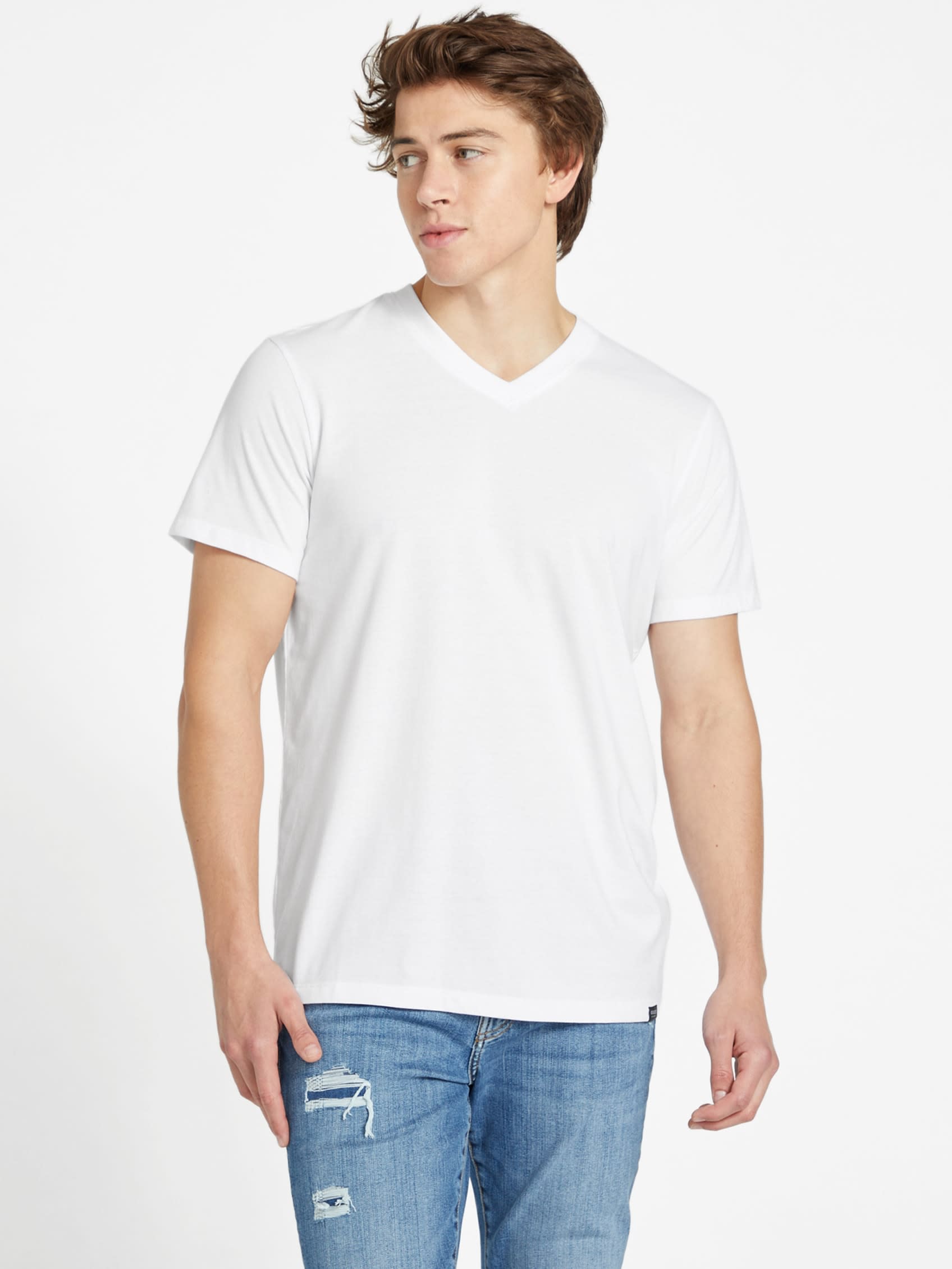 

Футболка Brisa с V-образным вырезом Guess Factory, цвет pure white
