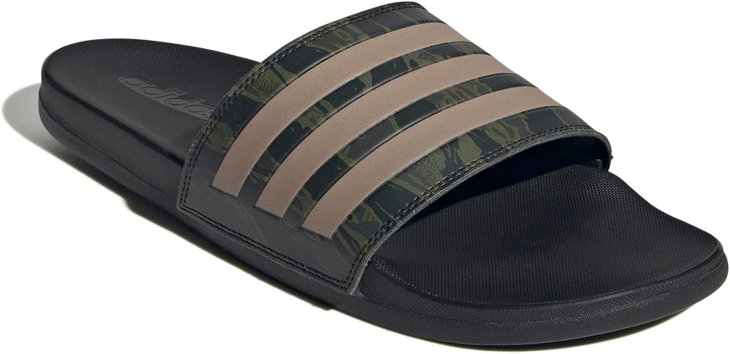 Шлепанцы adidas Adilette Comfort (унисекс), Carbon/Blanch Cargo/Carbon — фото 4
