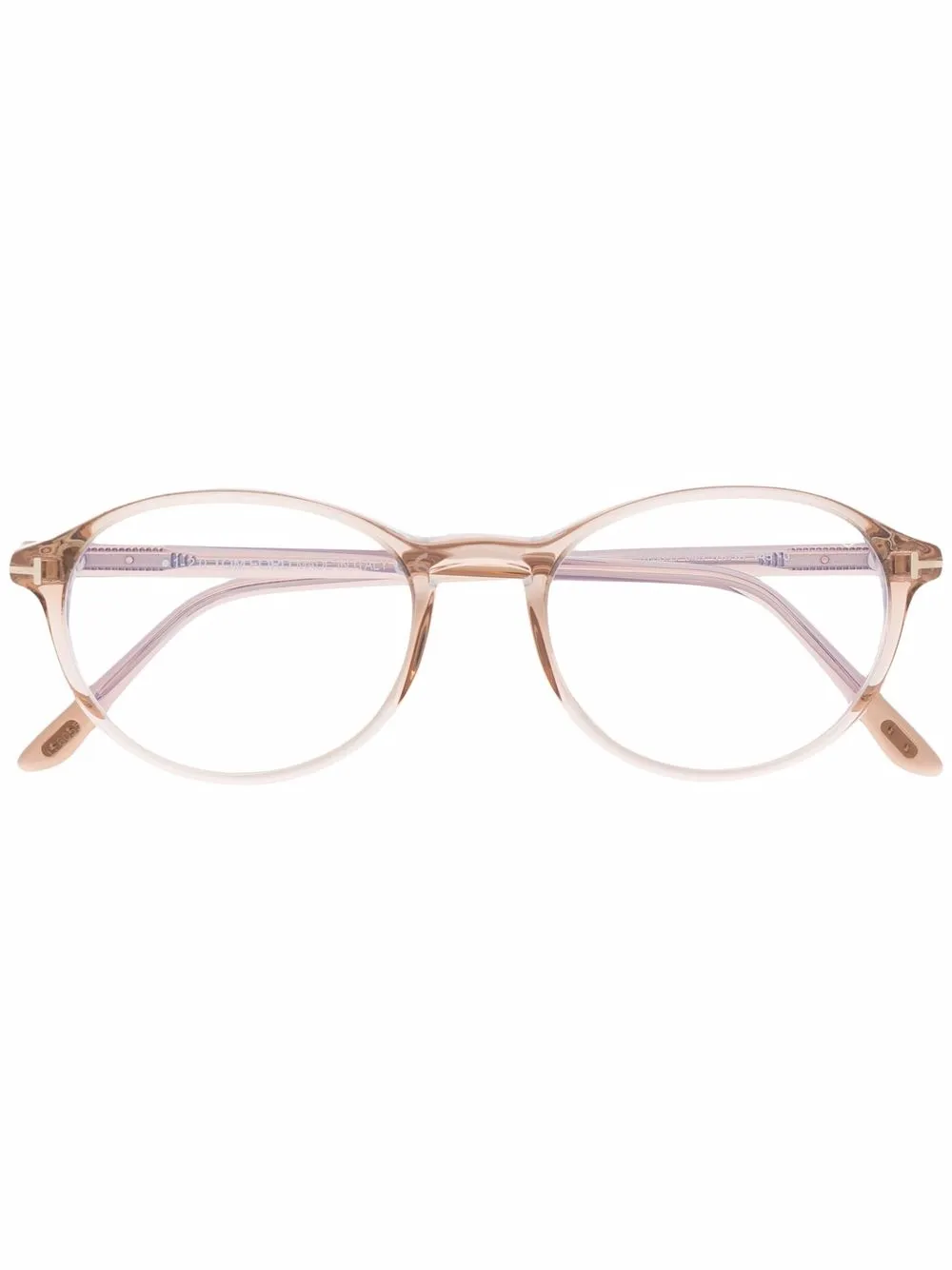 

Очки в круглой оправе черепаховой расцветки TOM FORD Eyewear, коричневый