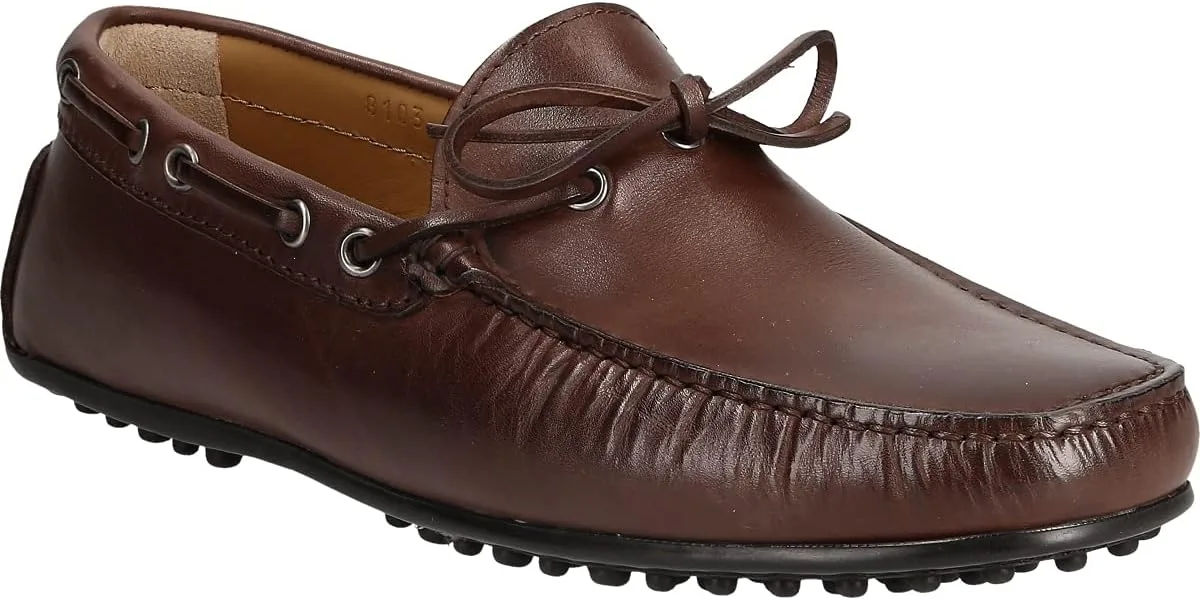 Лоферы Luke туфли 8103, гладкая кожа, коричневые, мужские Luke Schuhe