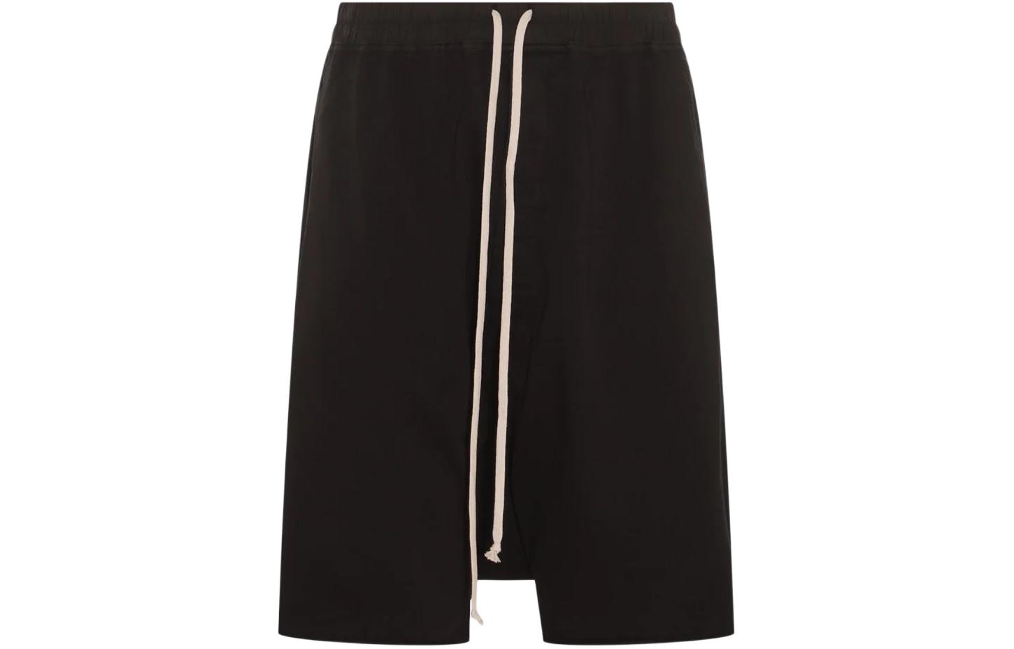 

Шорты Drkshdw Drop crotch Cotton Shorts RICK OWENS, черный