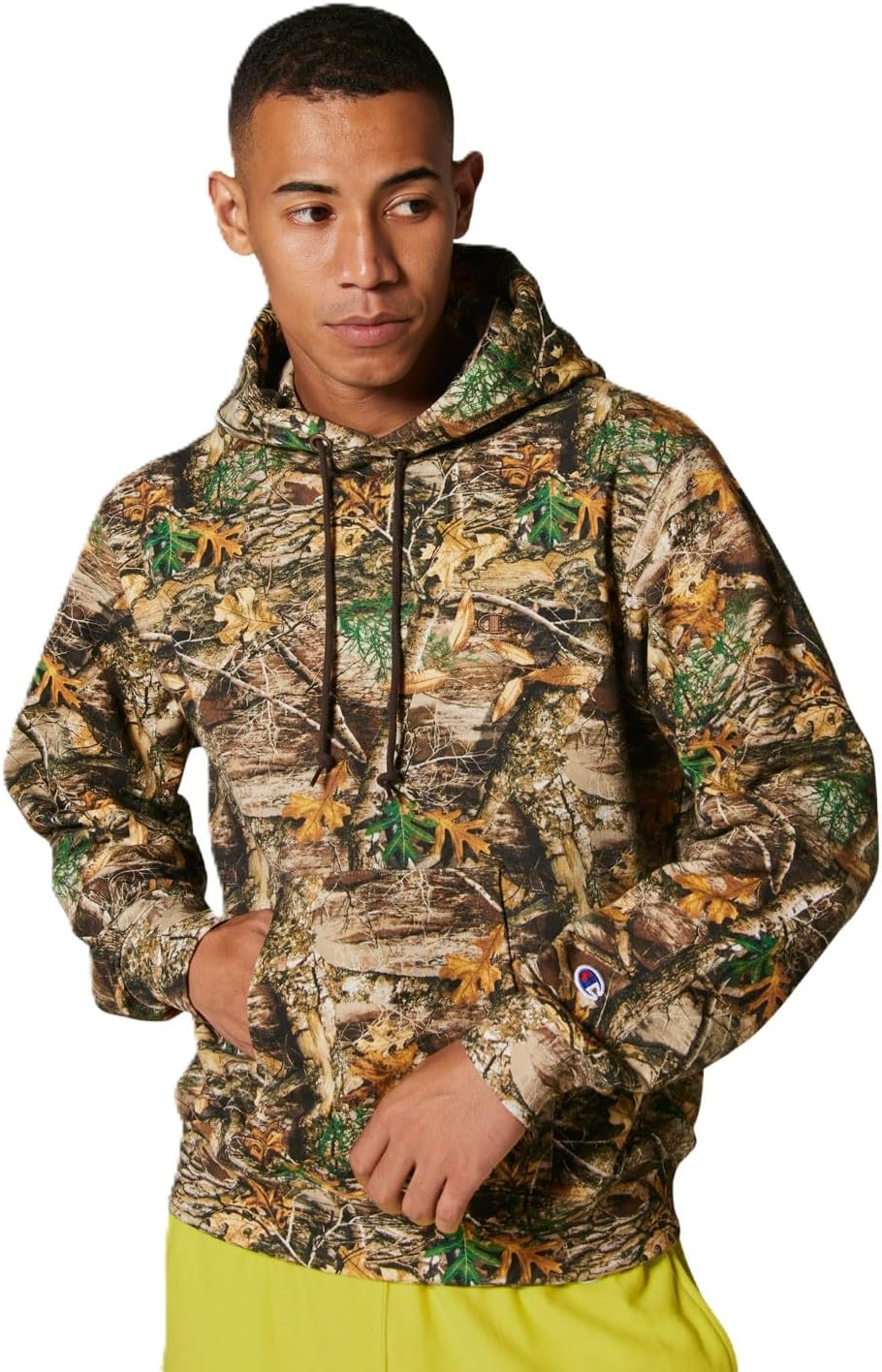 

Мужская повседневная толстовка Champion с длинным рукавом, из французской махровой ткани CVC, с вышивкой в одну точку, модель C3-D105