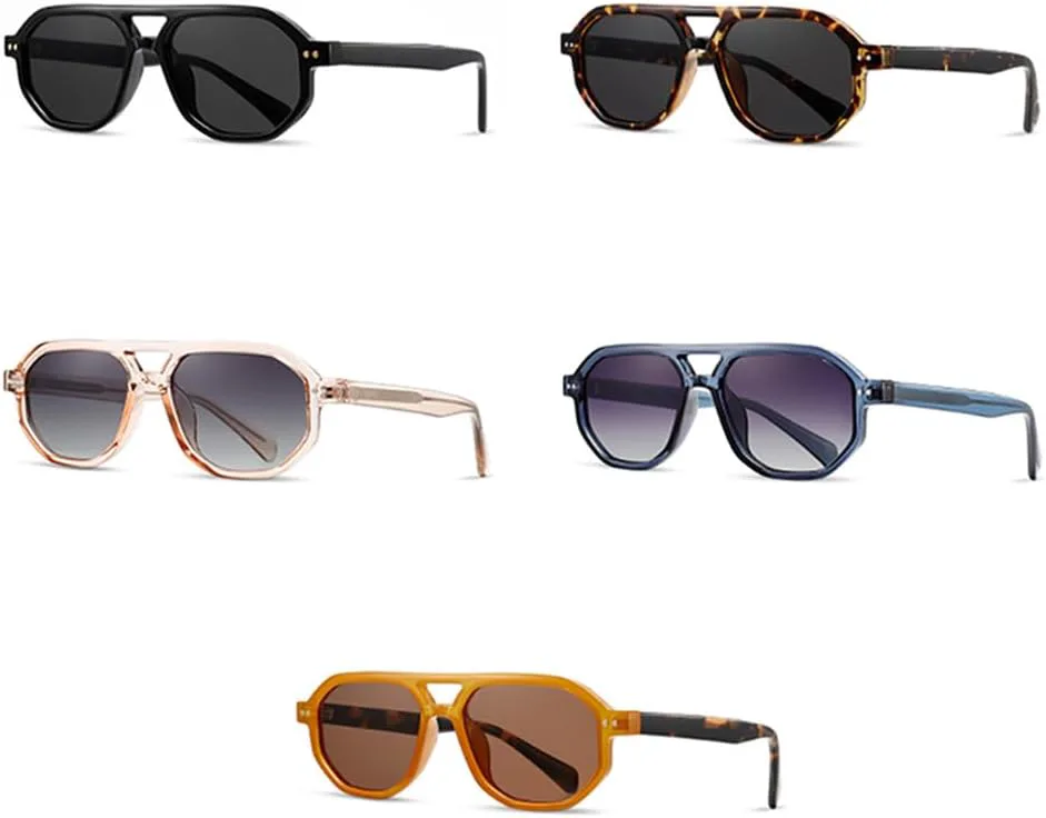 

Солнцезащитные очки в стиле ретро для мужчин, поляризованные солнцезащитные очки из ацетата для женщин с защитой от УФ-излучения UV400 VFDHN, Orange Brown