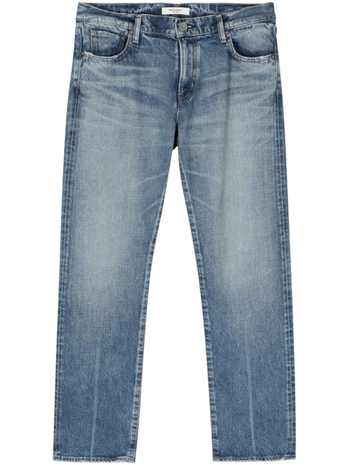

Прямые джинсы с заниженной талией Moussy Vintage, синий