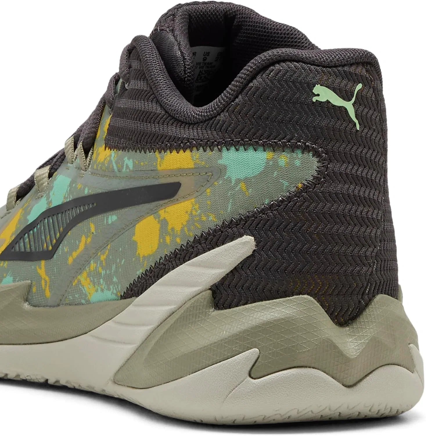 Мужские баскетбольные кроссовки PUMA Dagger, Lux Army Fresh Mint — фото 3