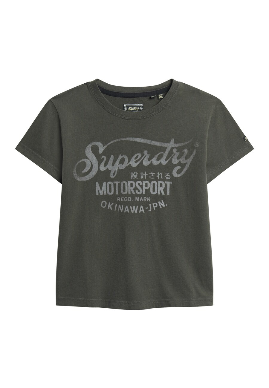 

Футболка Superdry Shirt, цвет light grey/dark grey