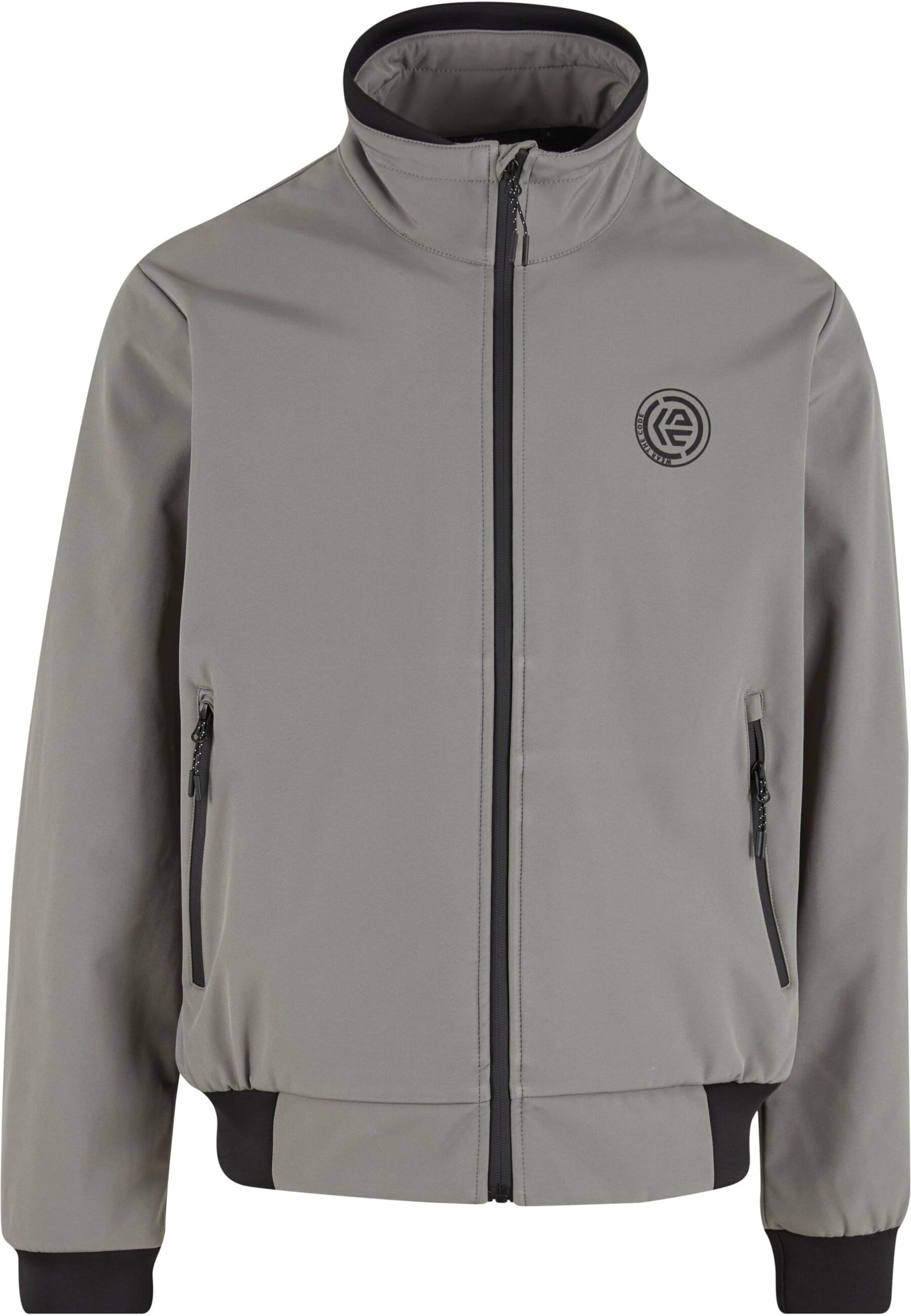 

INDICODE JEANS Куртка межсезонная 'Route' в сером цвете