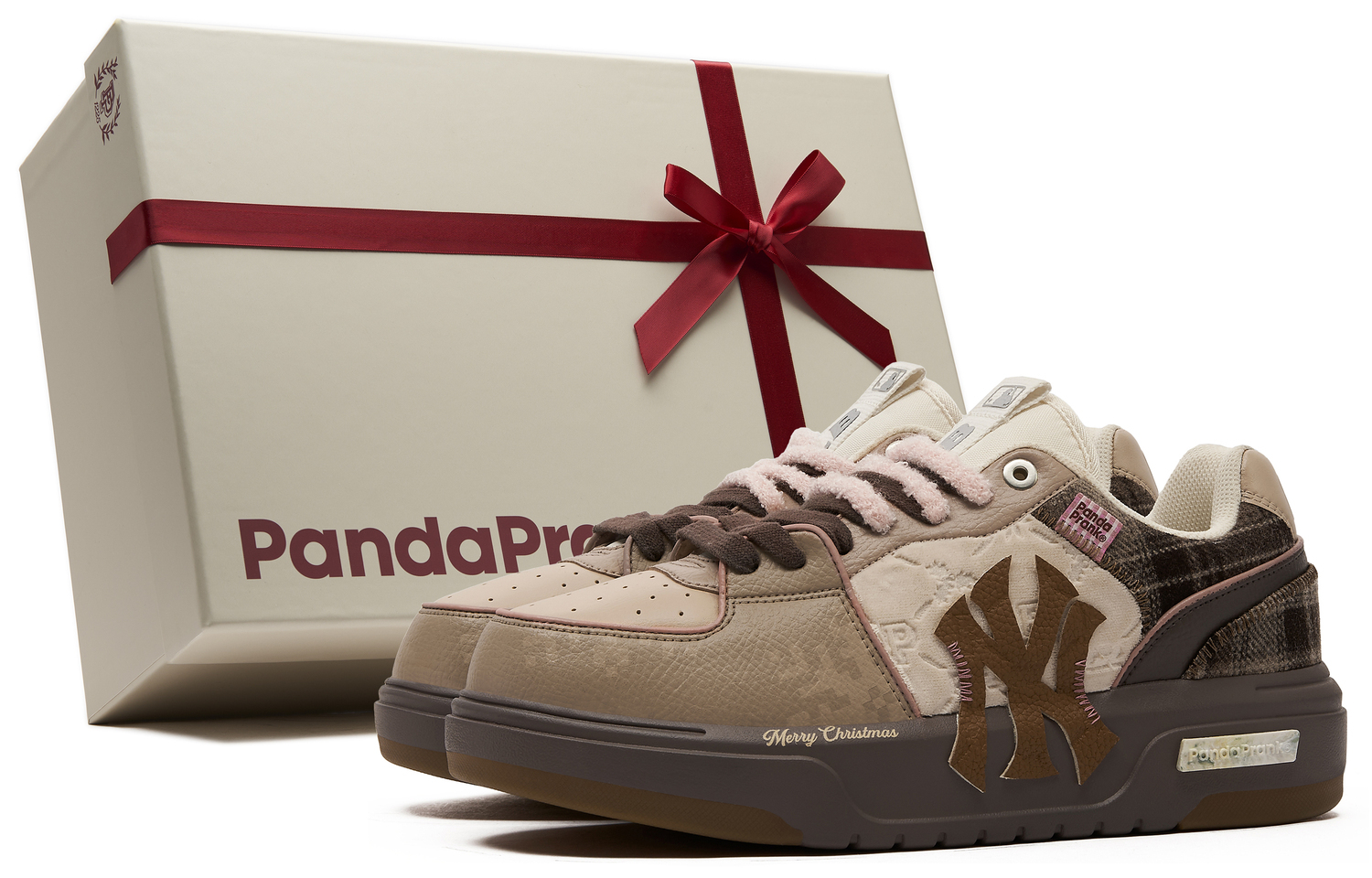 

Толстые низкие кроссовки для скейтбординга с эффектом увеличения роста unisex pink umber MLB, розовый