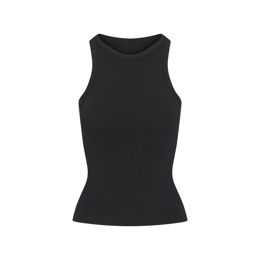 

Майка с круглым вырезом SKIMS Cotton Jersey, цвет Soot