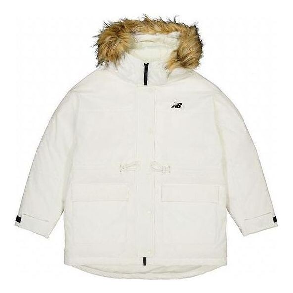 

Куртка теплые полупуховики New Balance, белый