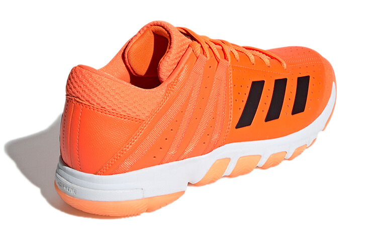 Кроссовки для бадминтона Wucht P5, унисекс, низкие, оранжевые/черные Adidas — фото 4