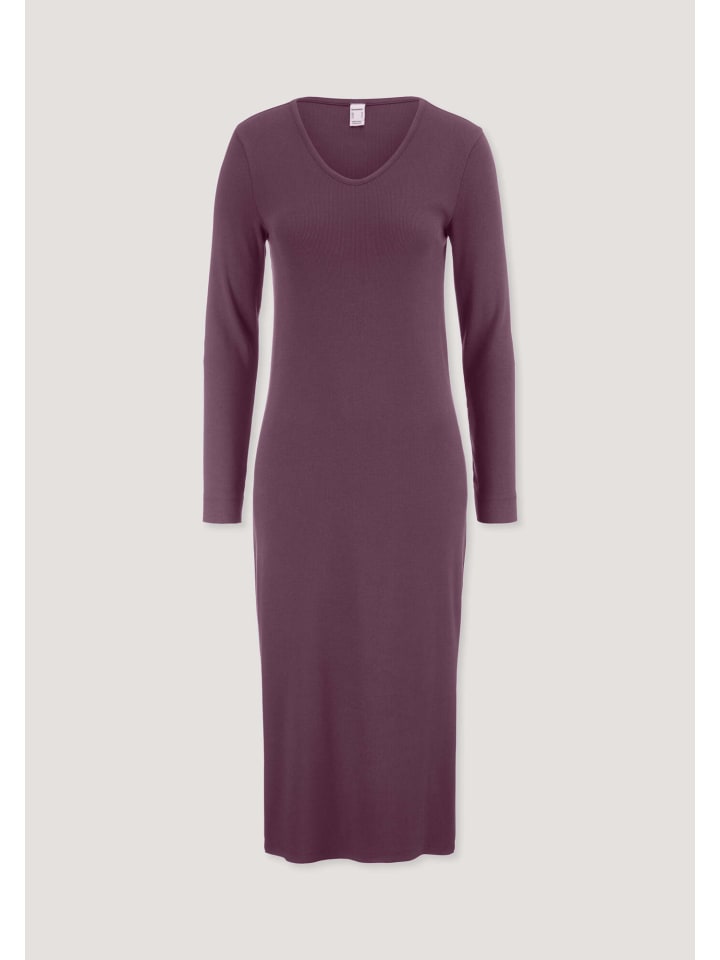 

Приталенная ночная рубашка цвета ежевики Hessnatur