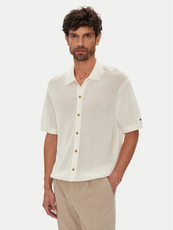 

Рубашка regular fit MW0MW39530 Tommy Hilfiger, бежевый