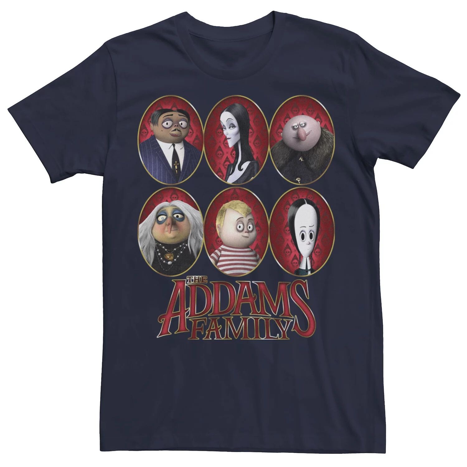 

Мужская футболка с плакатом и портретами Семейки Аддамс Licensed Character