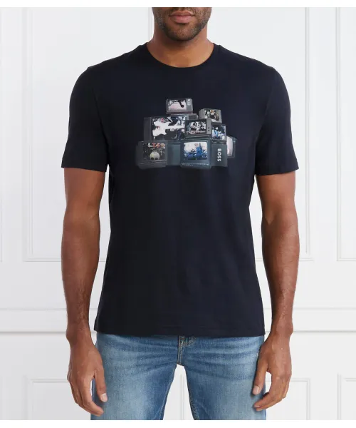 

Футболка с грибами Regular fit Boss Orange, синий