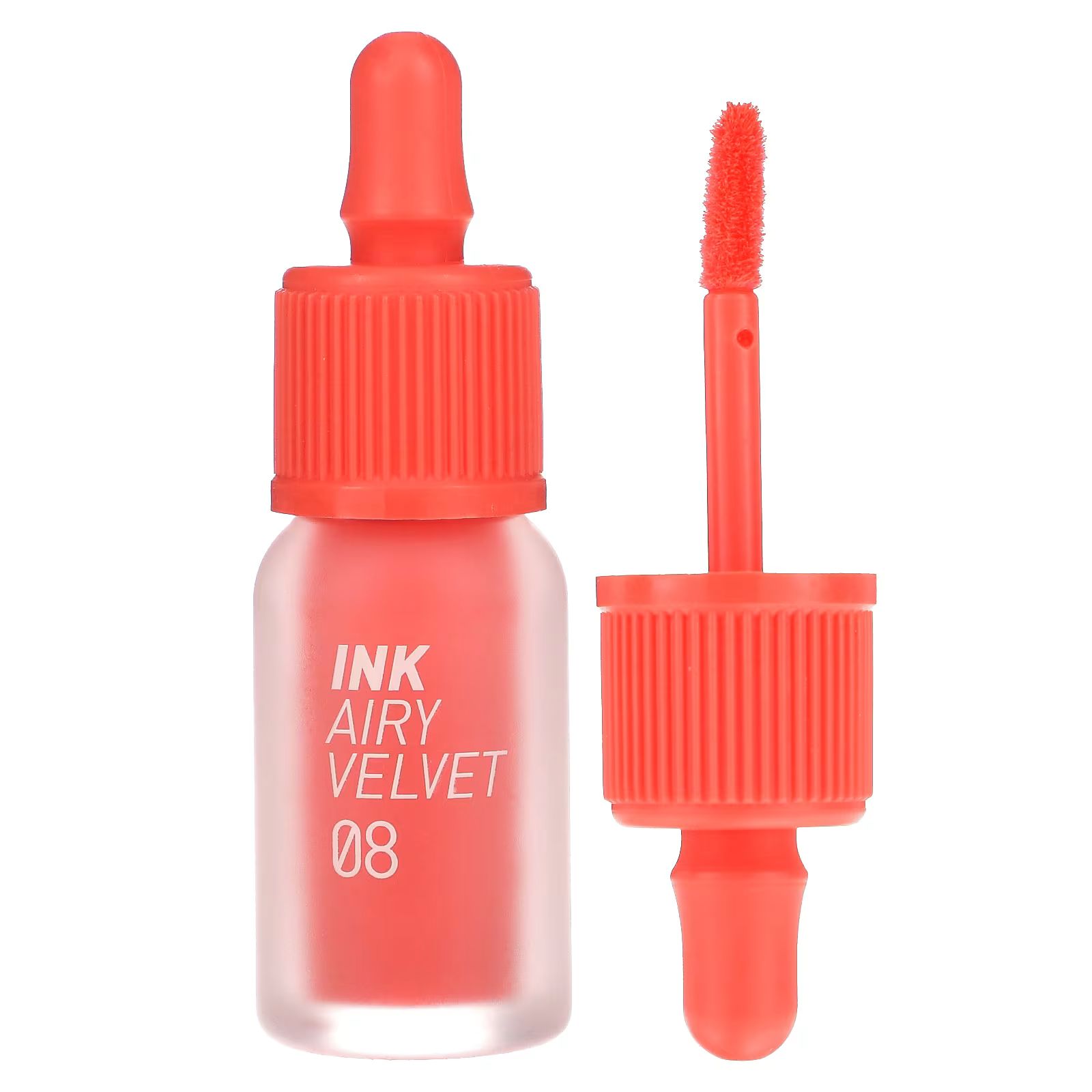 

Тинт для губ Ink Airy Velvet, оттенок 08 «Pretty Orange Pink», 0,14 унции (4 г) Peripera