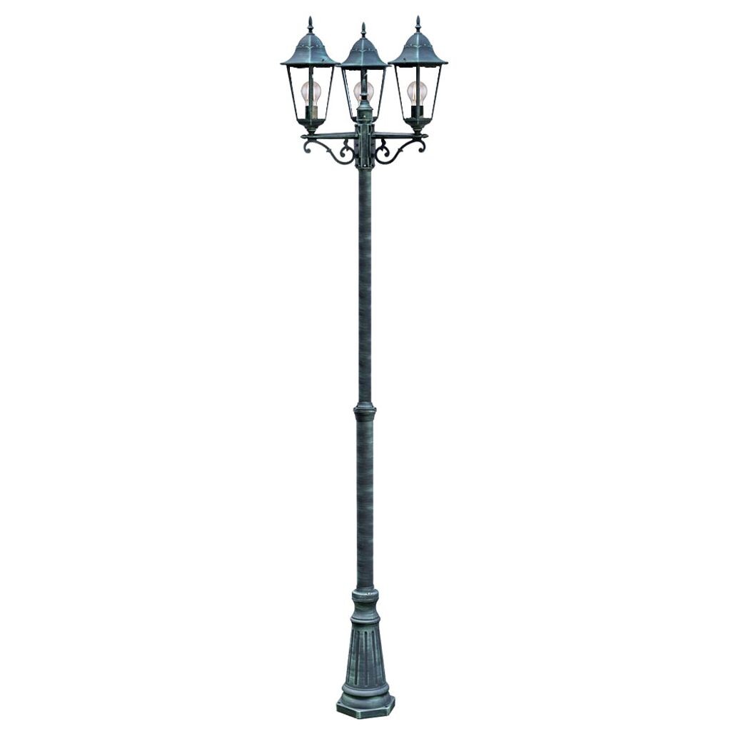 

Торшер, алюминий, стекло, фонарь, H 220 см etc-shop, черный