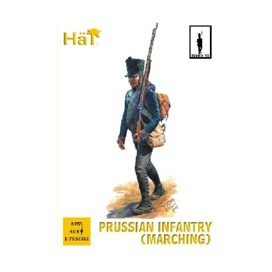 

Прусская пехота (Марширующая), Historical Plastic Military Figures - Napoleonic (1:72) (Hat Industries)