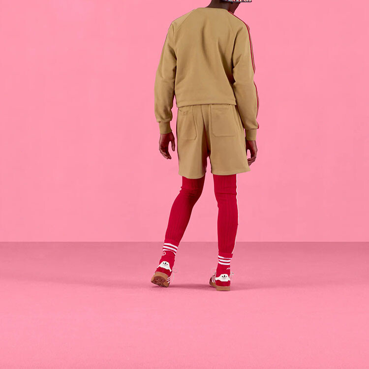 Adidas Originals X ADIDAS Повседневные шорты унисекс темно-бежевый Gucci, темно-бежевый — фото 3