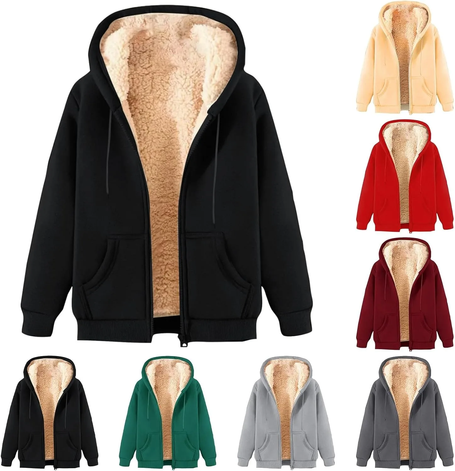 

Толстовка Muscularfit с молнией, флисовая, с карманом