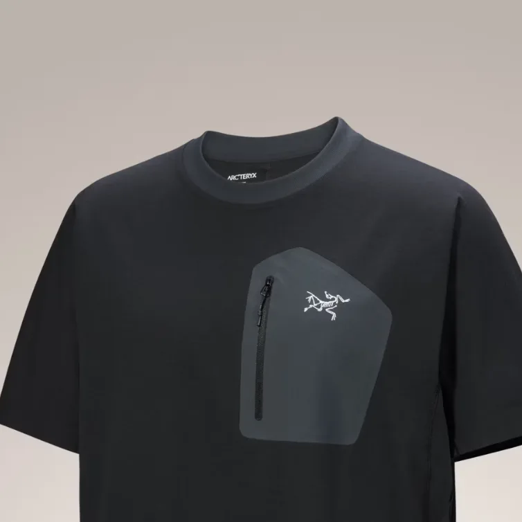 Arcteryx Футболка Konseal мужская черная/серая — фото 4