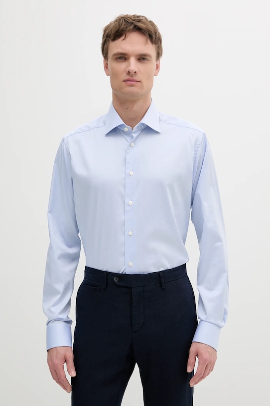 

Хлопковая рубашка Eton, синий