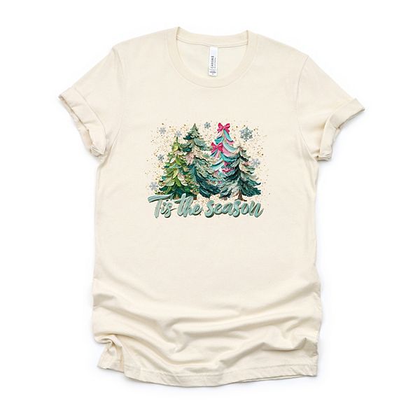 

Футболка с принтом "Tis the season painted trees" с коротким рукавом Simply Sage Market, Cream, Зеленый, Футболка с принтом "Tis the season painted trees" с коротким рукавом Simply Sage Market, Cream