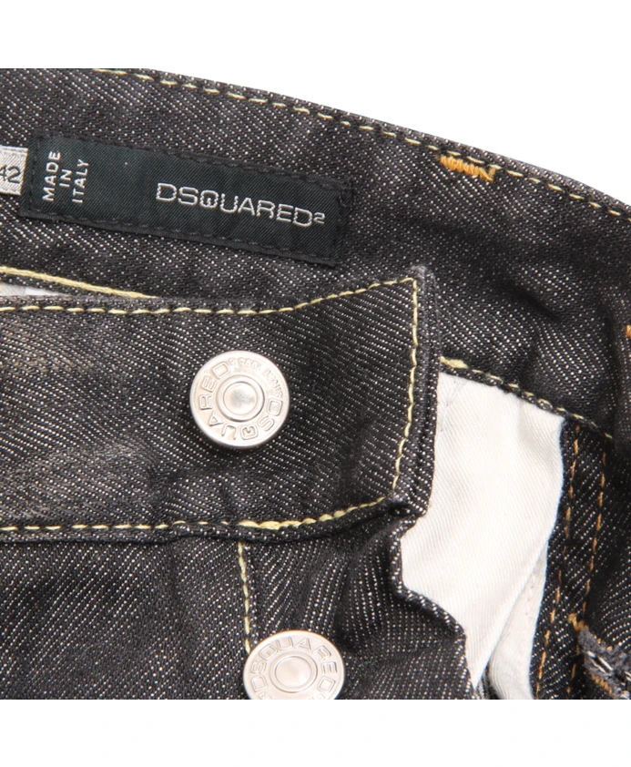 Узкие джинсы, произведенные в Италии. Dsquared2, черный — фото 4