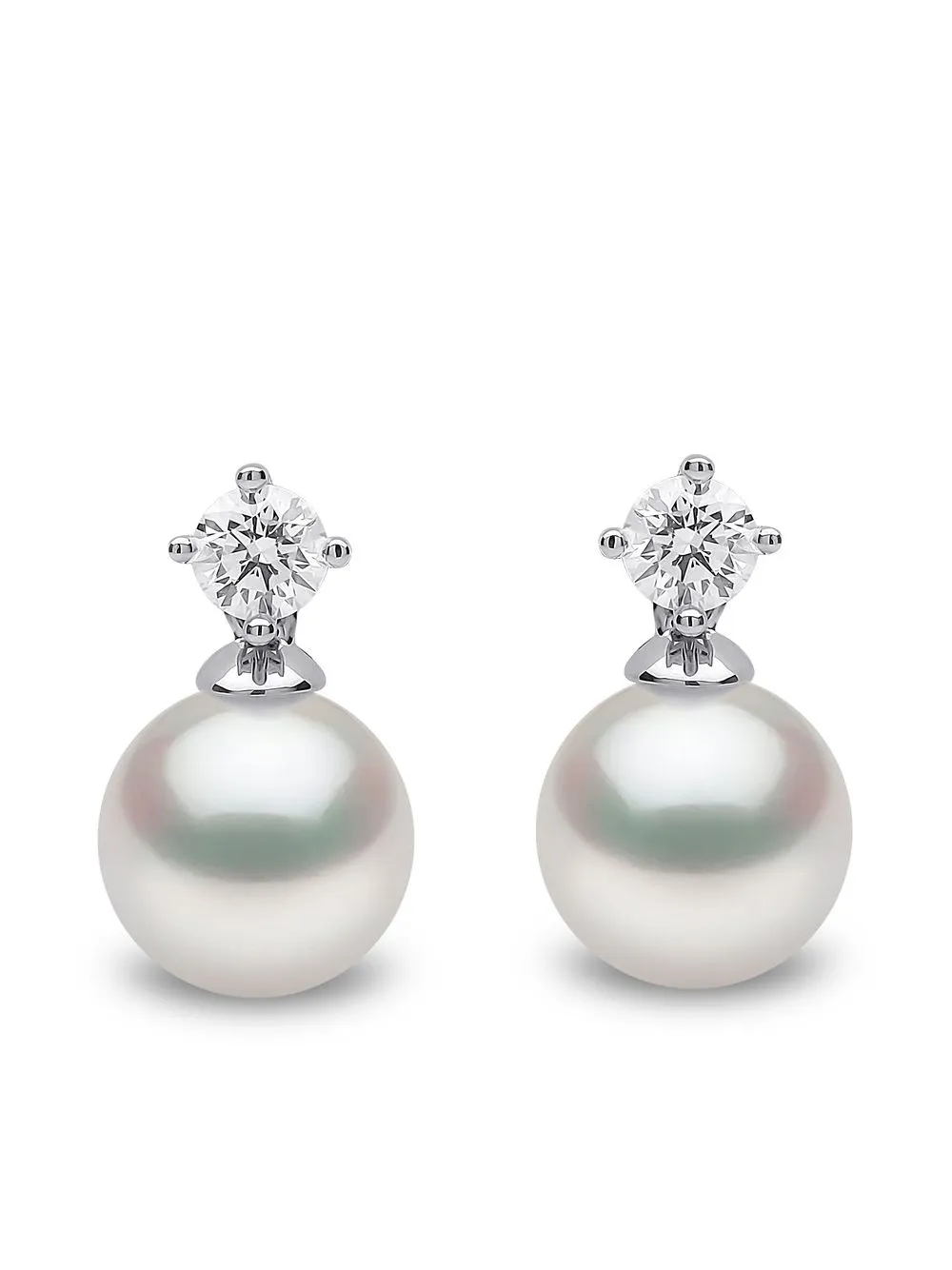 

Серьги-гвоздики Classic Akoya из белого золота с жемчугом Yoko London, серебяный