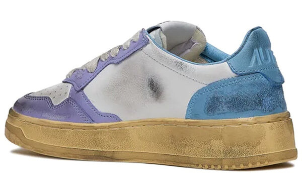 Кроссовки medalist super vintage low leather sneakers 'white purple blue' Autry, белый — фото 4