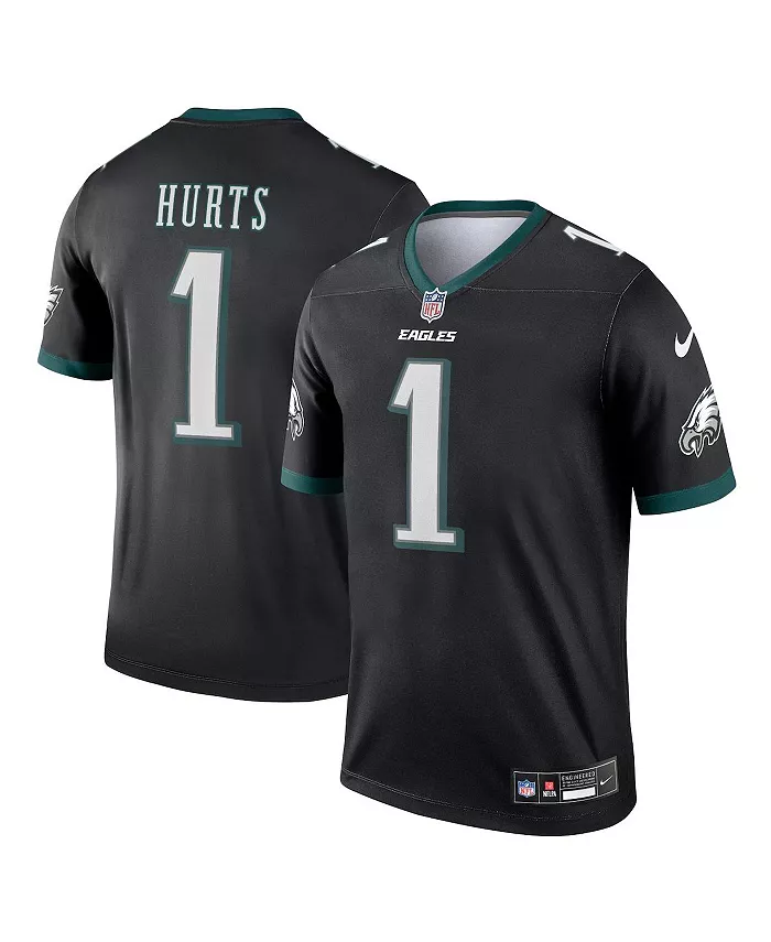 

Мужская футболка Jalen Hurts Philadelphia Eagles Legend Nike, черный