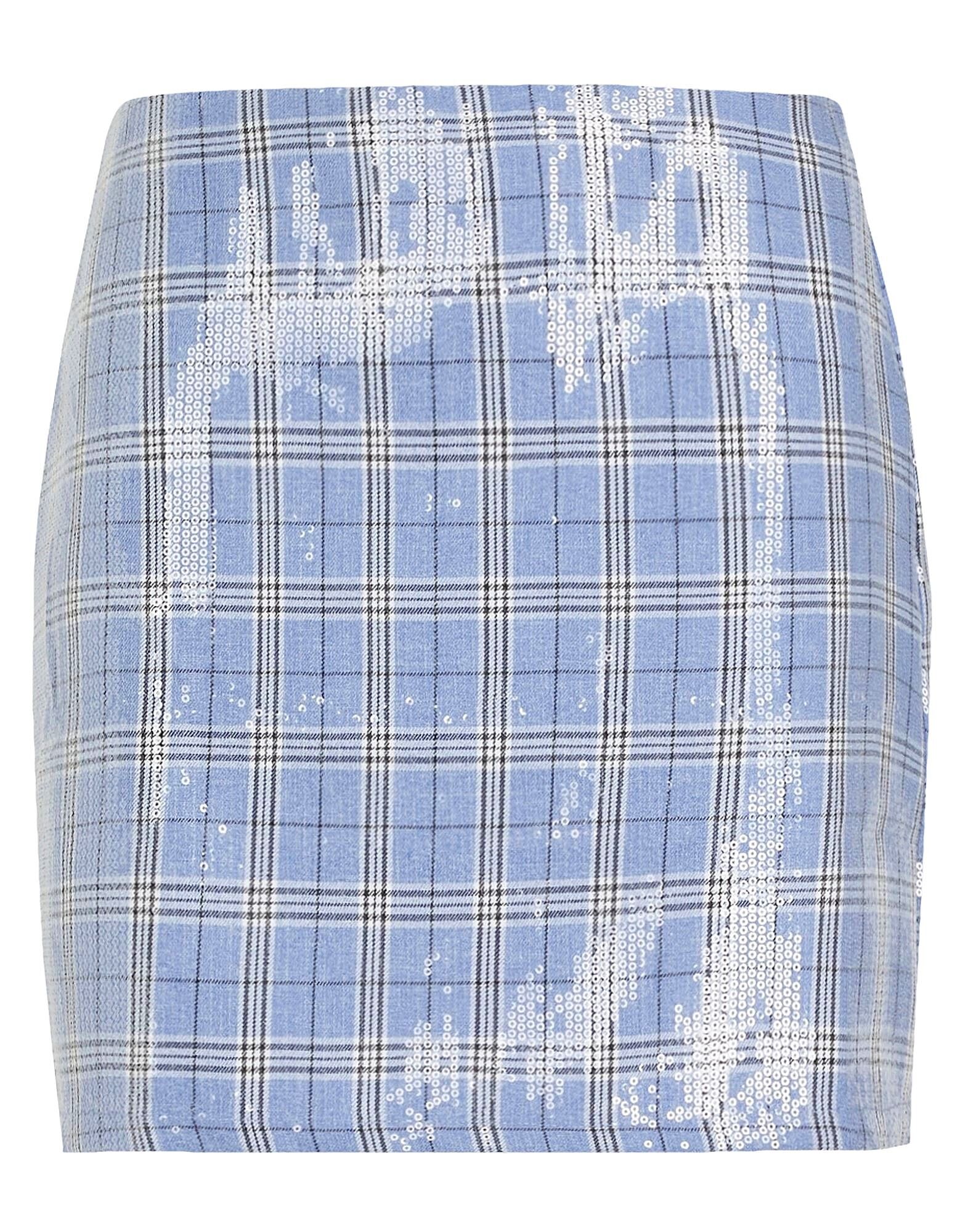 

Мини-юбка Sequin Printed Mini Skirt 8 By Yoox, пастельно-голубой