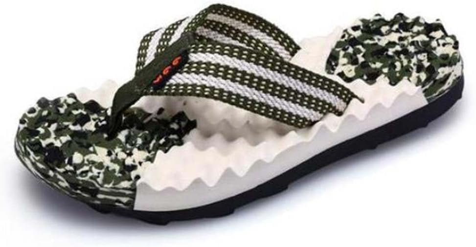 

Мужские массажные шлепанцы, противоскользящие массажные сандалии, облегчение боли при подошвенном фасците, боли в пятке и артрите, домашняя повседневная пляжная обувь (Размер: EU 42, Цвет: Военно-зеленый) Yczhd