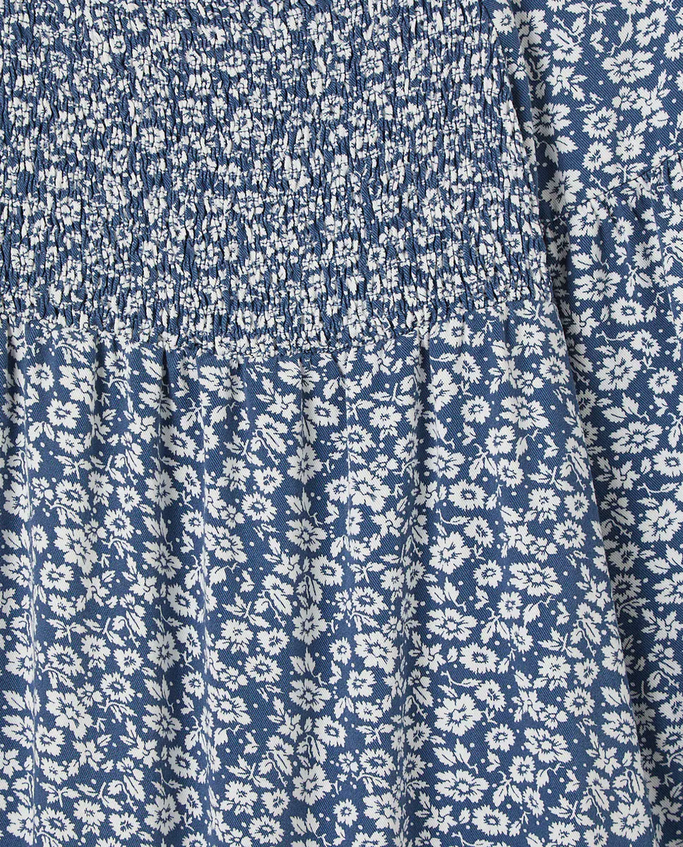 

Платье для девочек со сборками и рукавами-колокольчиками Levi's, синий