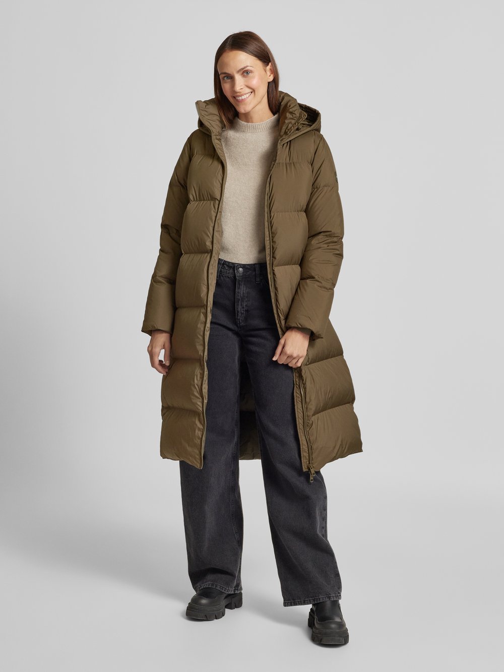 

Пуховик с воротником-стойкой Tommy Hilfiger, хаки