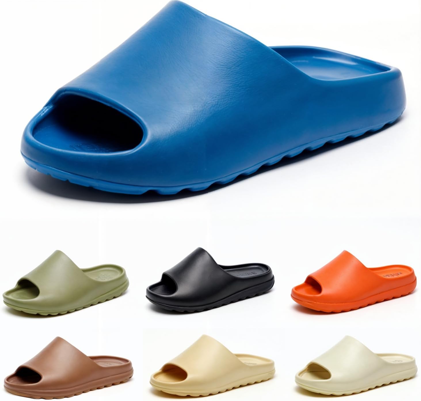 

Тапочки-подушки для женщин и мужчин, шлепанцы на платформе Cloud, противоскользящие тапочки Cloud, легкие удобные шлепанцы из ЭВА, сандалии с открытым носком для дома и улицы Generic, синий