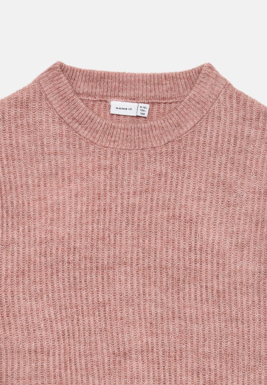 Джемпер Name it NKFHOLLY LONG SLEEVE BOXY SHORT, Deauville Mauve/Mauve — фото 3