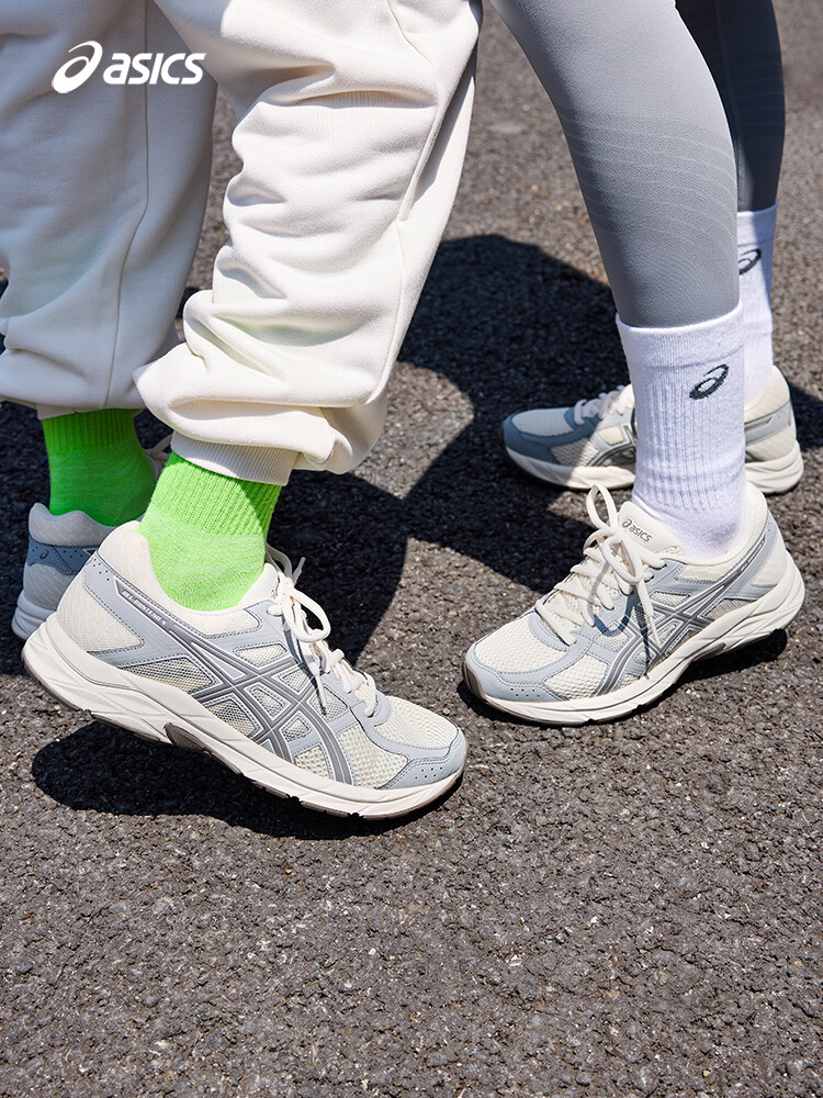 Кроссовки спортивные мужские Asics Gel-Contend 4, кремовый / синий — фото 4
