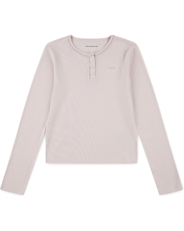 

Лонгслив abercrombie kids Essential Long, цвет Mauve Chalk W/Rose Gold