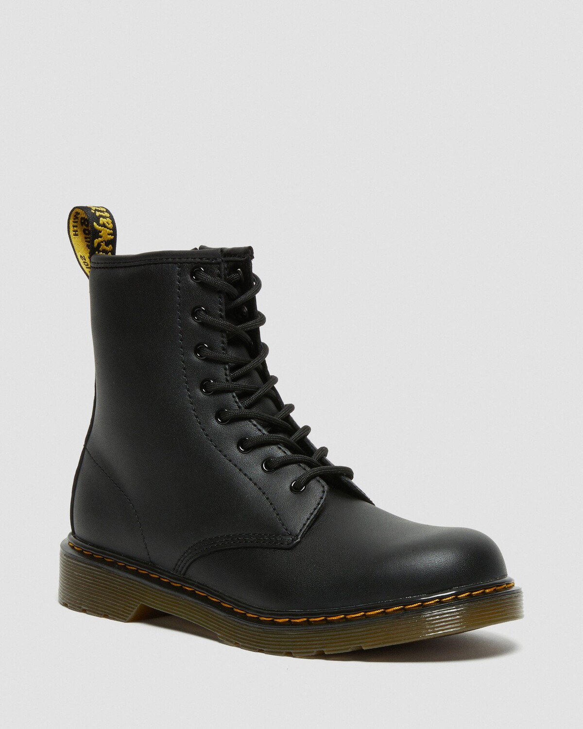 Ботинки Dr. Martens 1460 Softy T, молодежные, на шнуровке, черные
