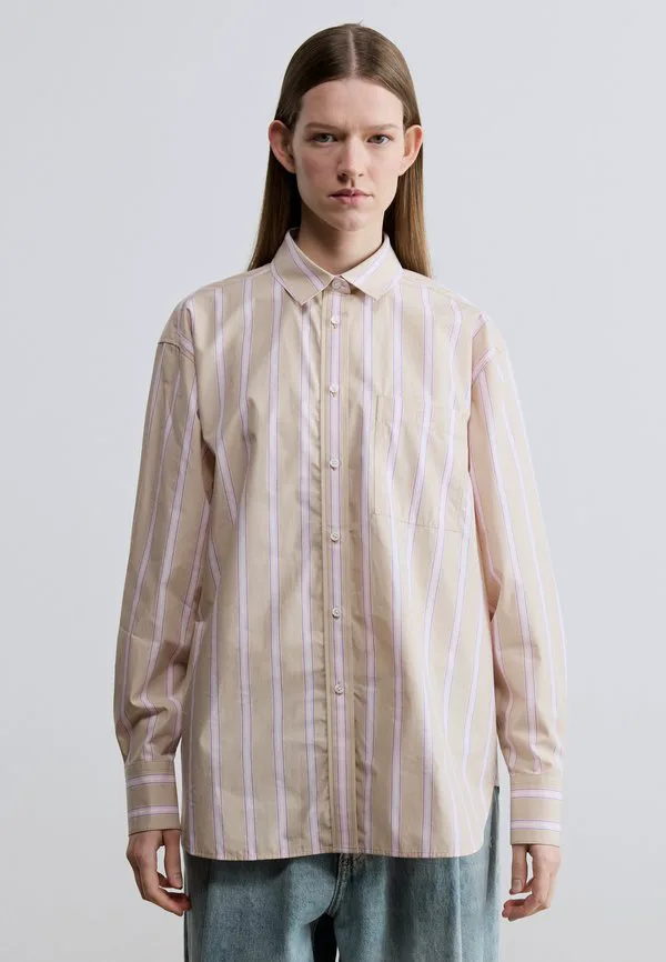 Блузка Lacoste Lionne/Albizia/Flour/Navy Blue, полосатая, с длинным рукавом