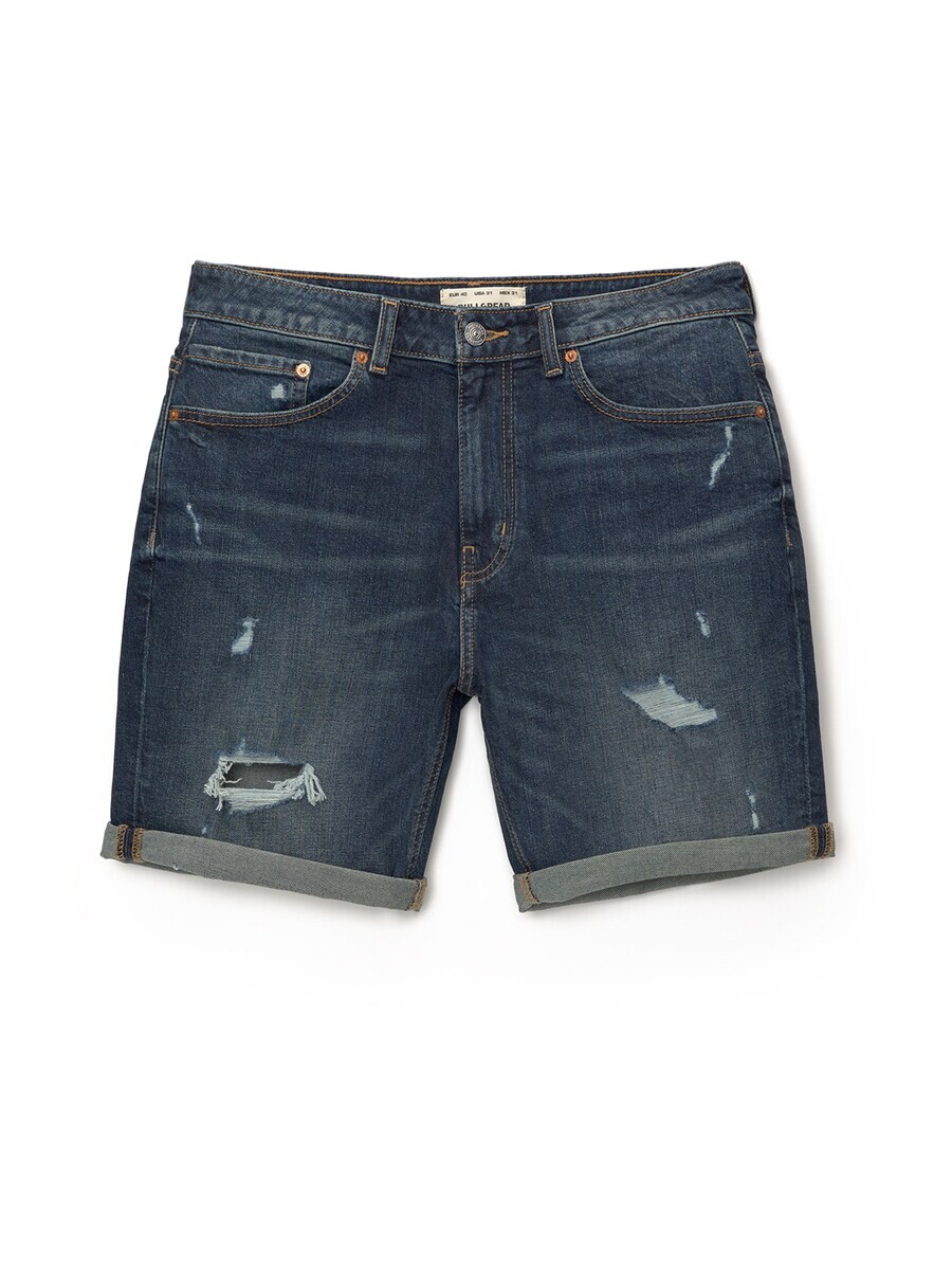 

Джинсовые шорты Pull&Bear Regular Jeans, темно-синий